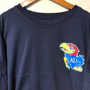 KU University of Kansas M Rock Chalk T-shirt A2869